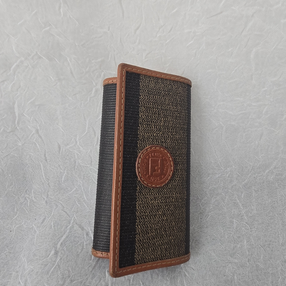 Fendi Black and Brown Key Holder